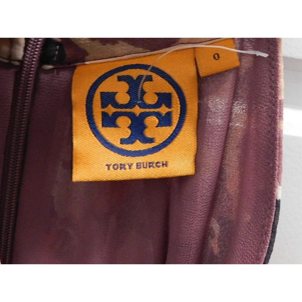 New Tory Burch Floral Silk Sleeveless Dress‎ sz 0